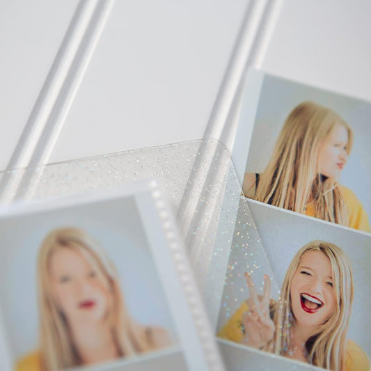 6 Ring Binder 2x6 PhotoBooth Album - CLEAR