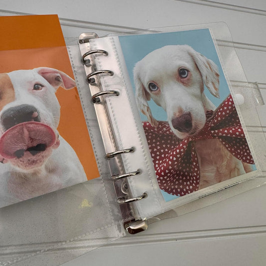 6 Ring Binder 4x6 PhotoBooth Album - CLEAR