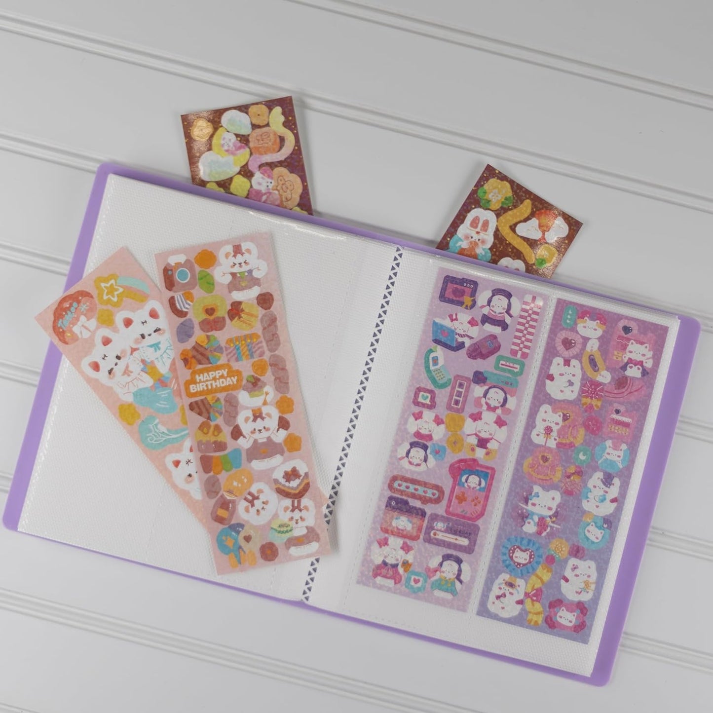 Photo Booth Photo Album - For Wedding or Party- Holds 120 Photobooth 2x6 Photo Strips - Slide In - LAVENDER