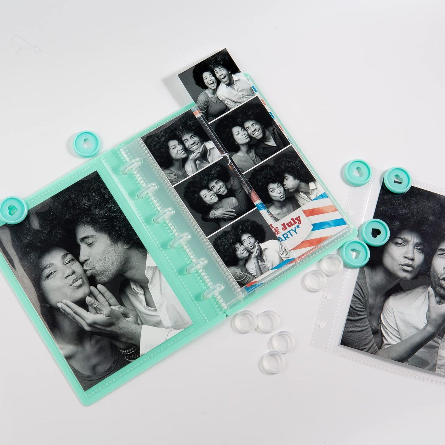 Create Your Own Discbound Photo Album For 2x6 Photo Booth Photos, 3x4 Pictures, 4x6 Prints - Mix And Combine!- PURPLE COVER