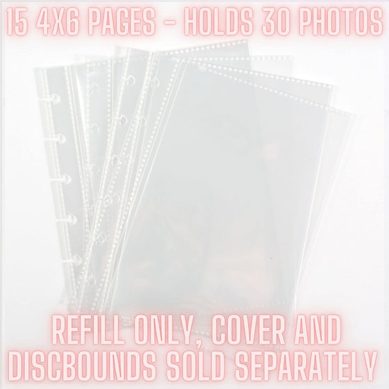 Discbound Photo Album  - ADDITIONAL 4X6 PAGES