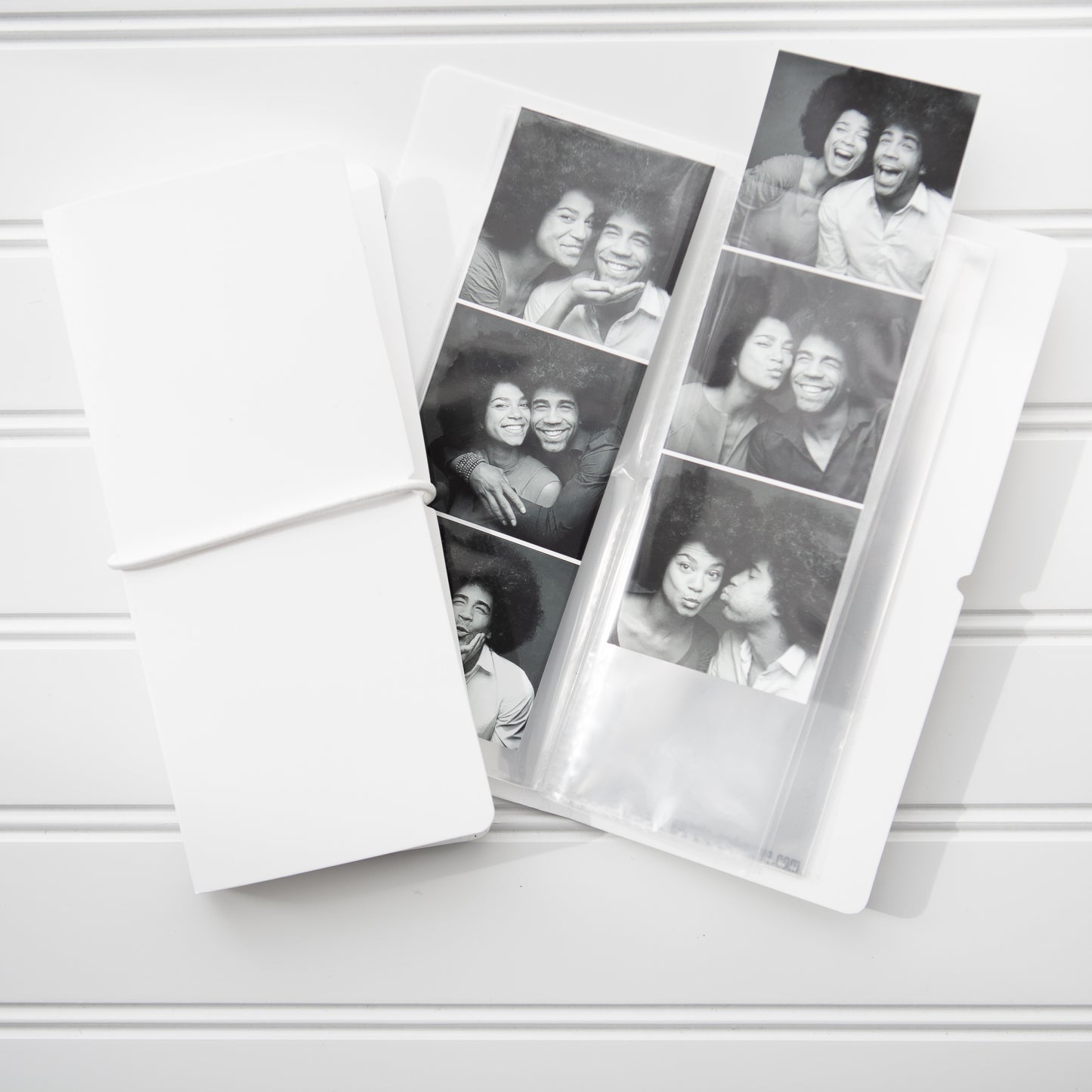 Narrow Album - PACK OF 5- Photo Booth Photo Album For Photobooth Strips - Party Or Wedding Favors - 20 Clear Sleeves - Fits 40 Slide In Photos