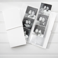  Narrow Album - WHITE, PACK OF 10 - Photo Booth Photo Album For Photobooth Strips - Party Or Wedding Favors - 20 Clear Sleeves - Fits 40 Slide In Photos