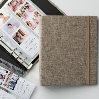 6 RING 2x6 Hard Cover Linen Photo Booth Album