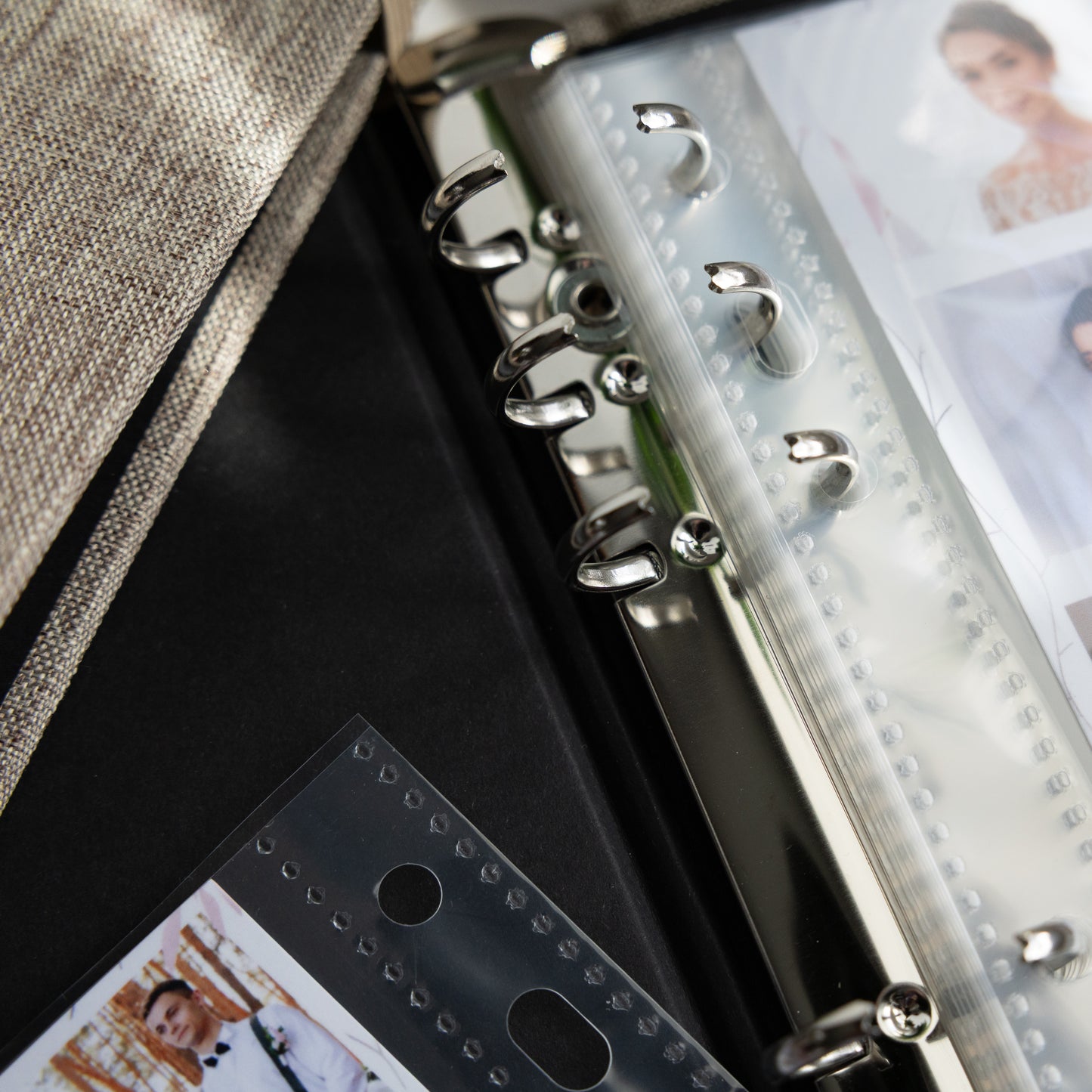 6 RING 2x6 Hard Cover Linen Photo Booth Album