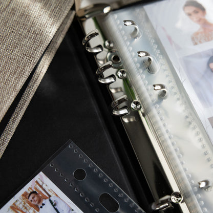 6 RING 2x6 Hard Cover Linen Photo Booth Album