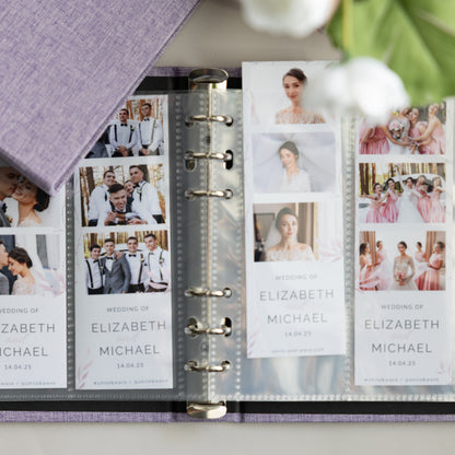 6 RING 2x6 Hard Cover Linen Photo Booth Album