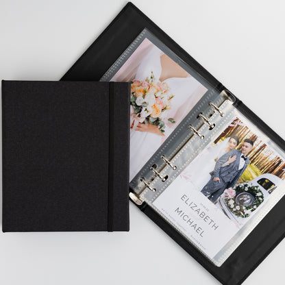 6 RING 2x6 Hard Cover Linen Photo Booth Album