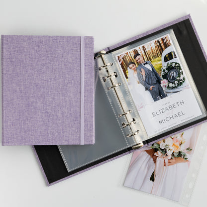 6 RING 2x6 Hard Cover Linen Photo Booth Album