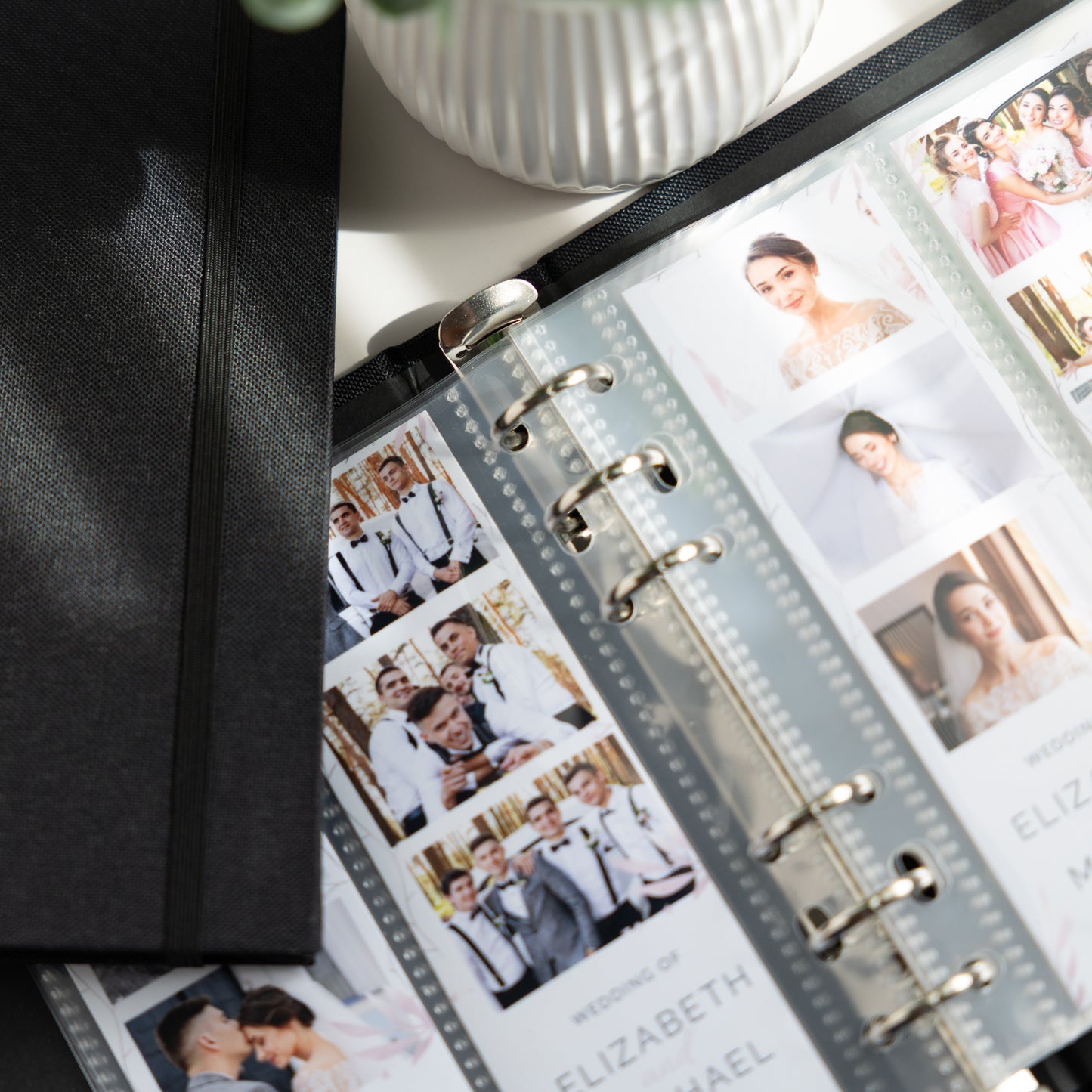 6 RING 2x6 Hard Cover Linen Photo Booth Album