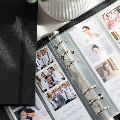 6 RING 2x6 Hard Cover Linen Photo Booth Album