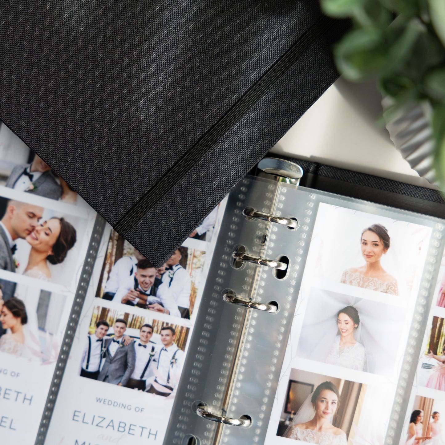 6 RING 2x6 Hard Cover Linen Photo Booth Album