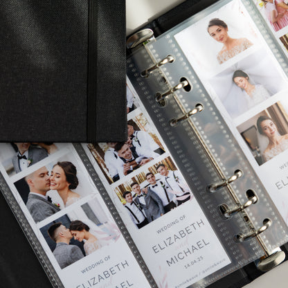 6 RING 2x6 Hard Cover Linen Photo Booth Album
