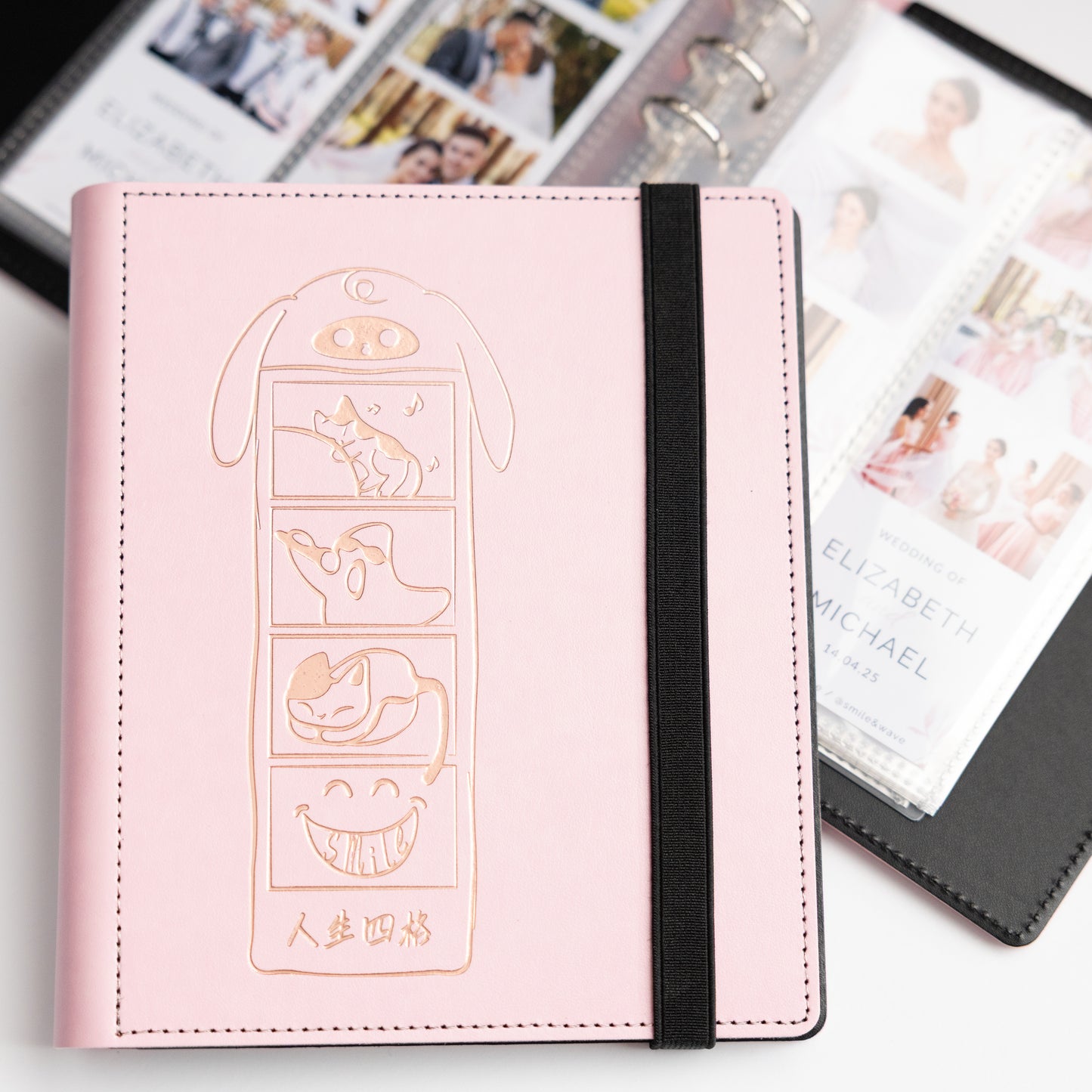 2x6 6 RING NEKU&CO HARD COVER PHOTO ALBUM