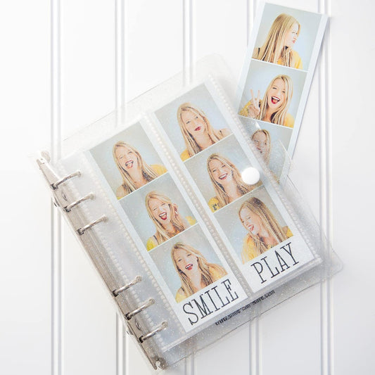 6 Ring Binder 2x6 PhotoBooth Album - CLEAR