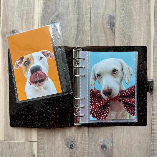 6 Ring Binder 4x6 PhotoBooth Album - DARK CHOCOLATE