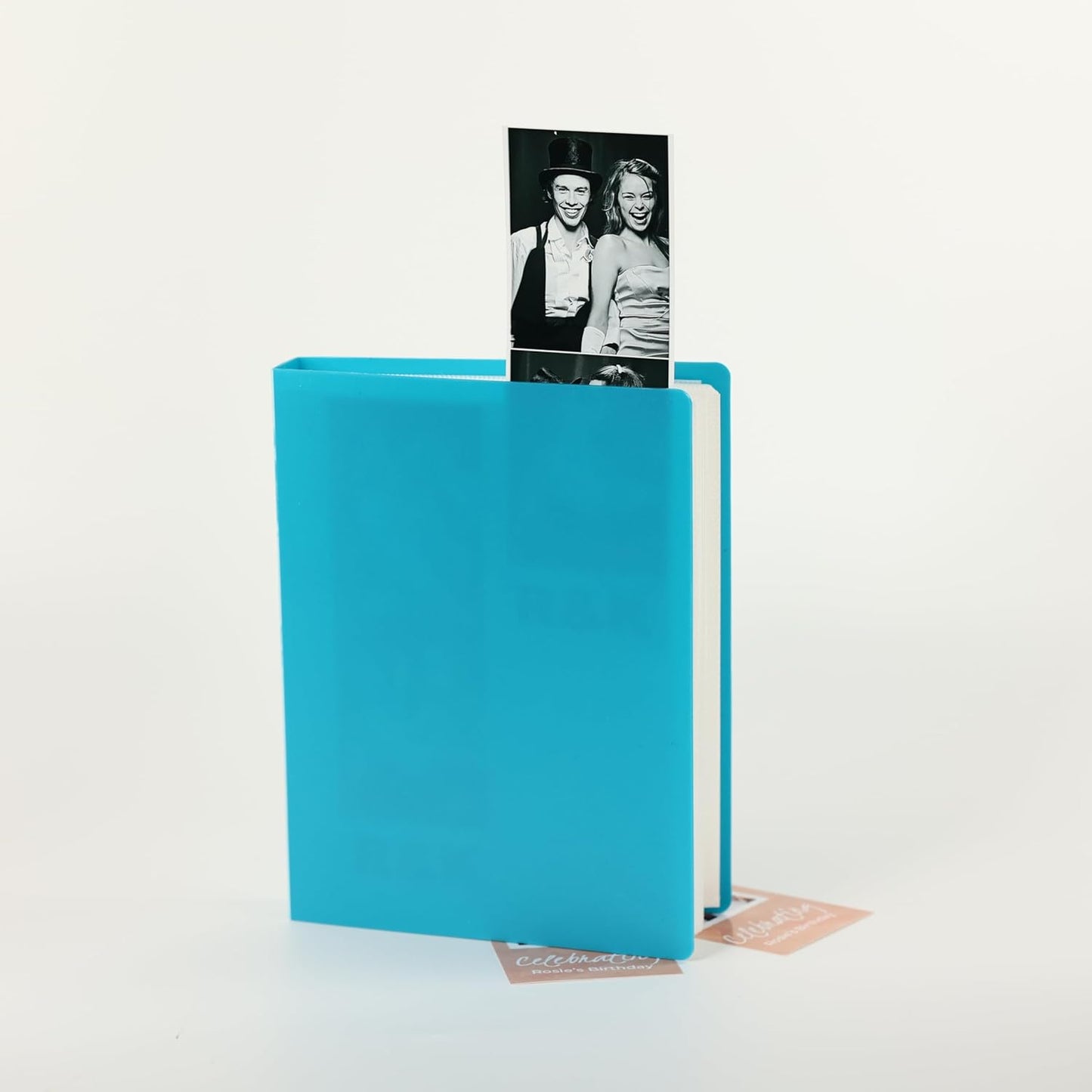 *Photo Plastic Booth Photo Album - For Wedding or Party- Holds 120 Photobooth 2x6 Photo Strips - Slide In