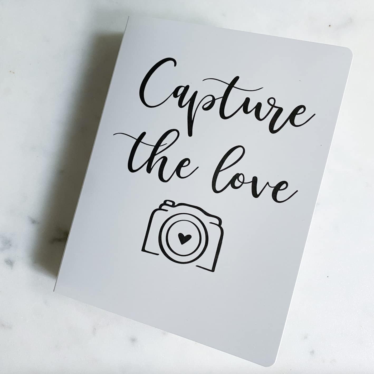*Photo Booth Photo Album - For Wedding or Party- Holds 120 Photobooth 2x6 Photo Strips - Slide In (WITH TEXT)