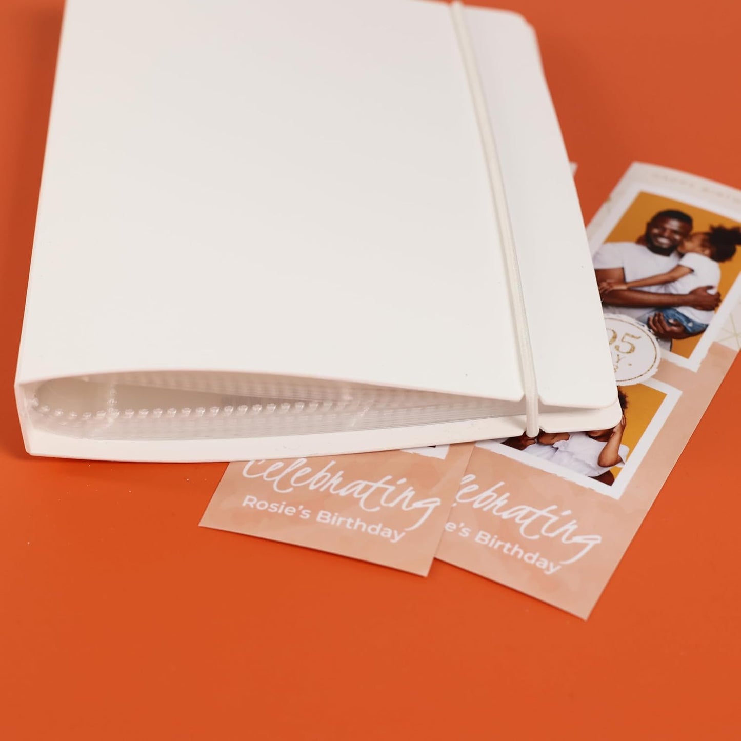 Photo Booth Photo Album - For Wedding or Party- Holds 120 Photobooth 2x6 Photo Strips - Slide In - WITH BAND