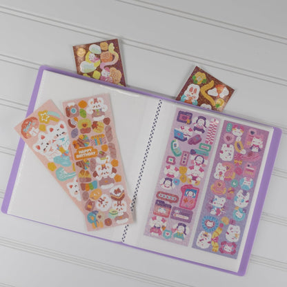 Photo Booth Photo Album - For Wedding or Party- Holds 120 Photobooth 2x6 Photo Strips - Slide In - LAVENDER
