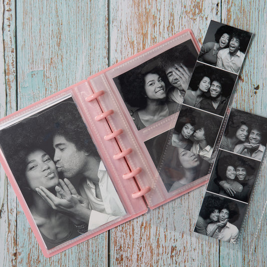 Create Your Own Discbound Photo Album For 2x6 Photo Booth Photos, 3x4 Pictures, 4x6 Prints - Mix And Combine!- PEACH COVER