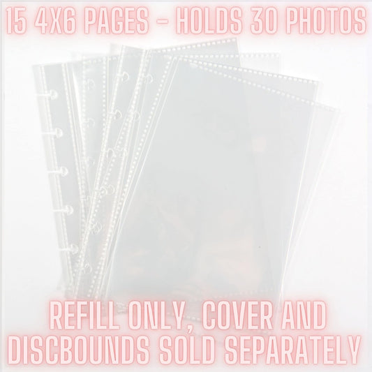 Discbound Photo Album  - ADDITIONAL 4X6 PAGES