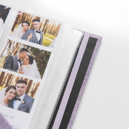 2x6 Hard Cover Linen Photo Booth Album FITS 80 PHOTOS