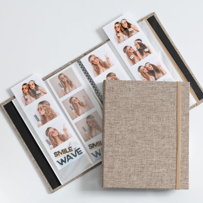 2x6 Hard Cover Linen Photo Booth Album FITS 80 PHOTOS