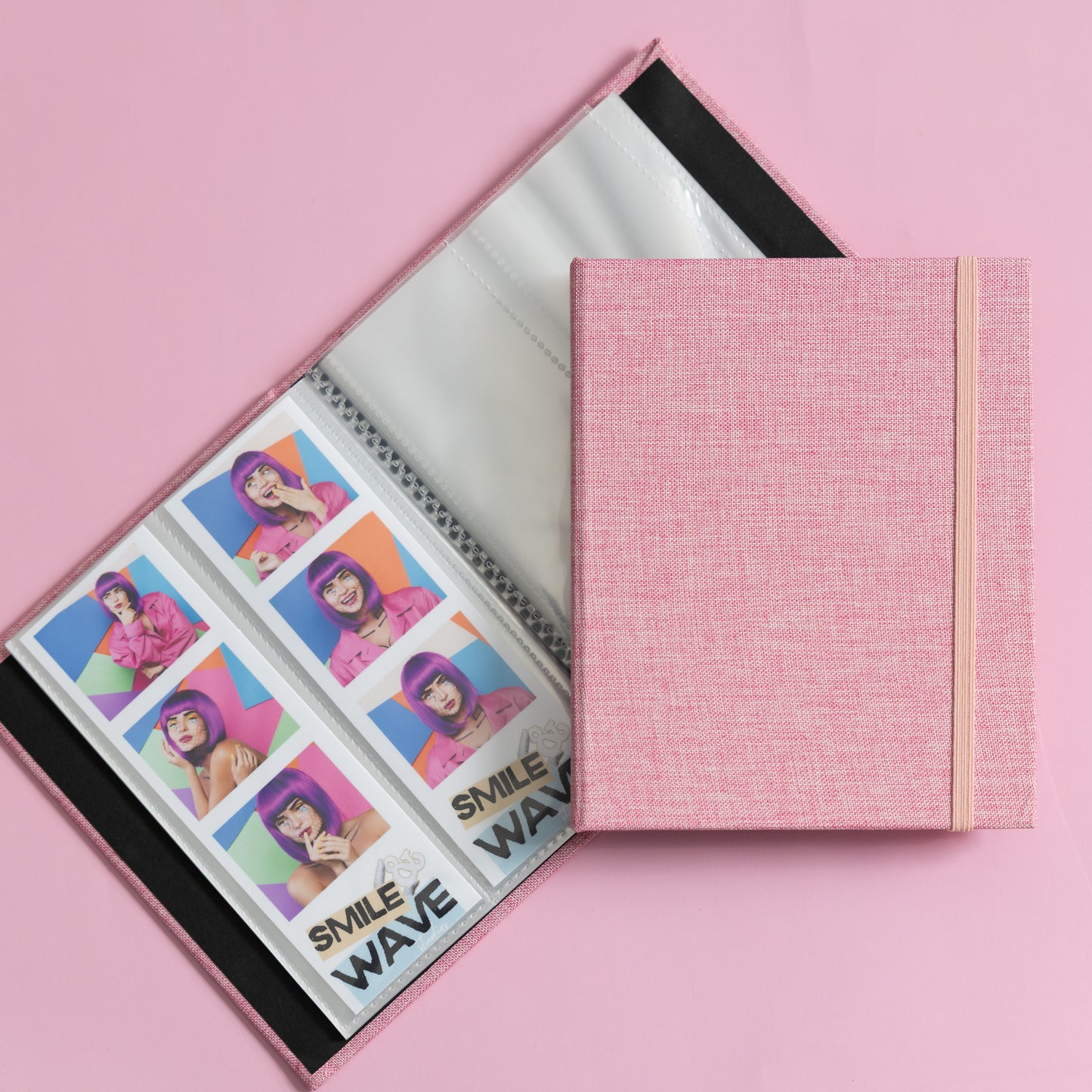 2x6 Hard Cover Linen Photo Booth Album FITS 80 PHOTOS