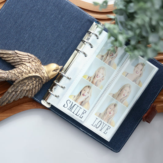 6 Ring Binder 2x6 PhotoBooth Album - DENIM