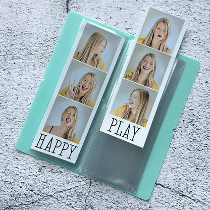 *Narrow Plastic Album For 2X6 Photo Booth Print Strips